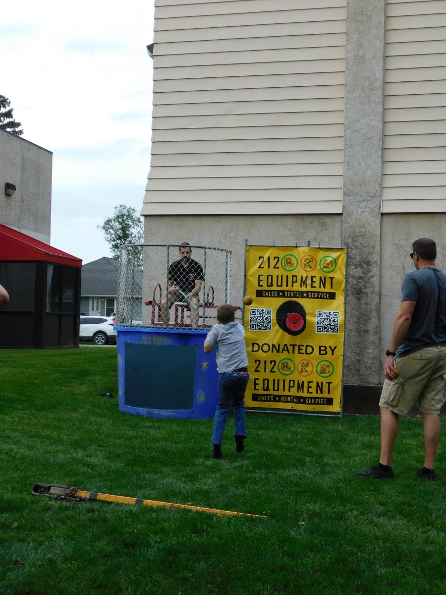 Person in Dunk Tank